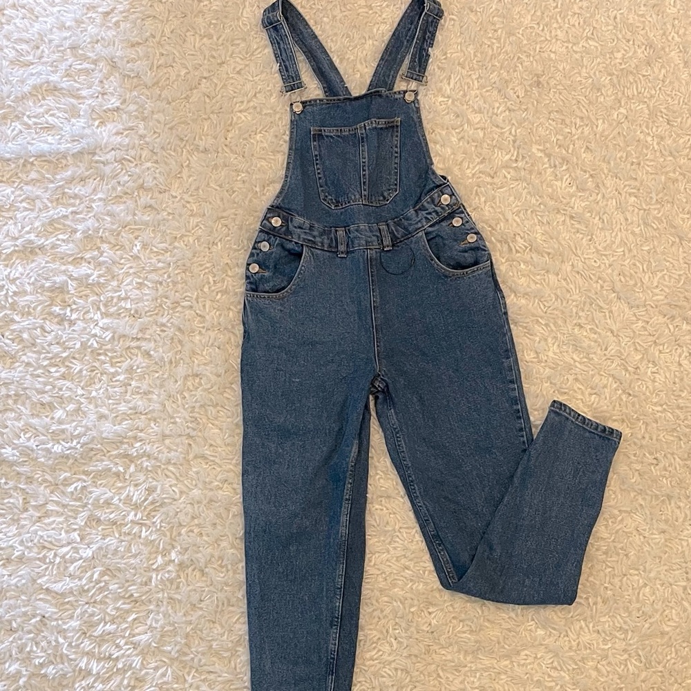 Dark Wash Overalls